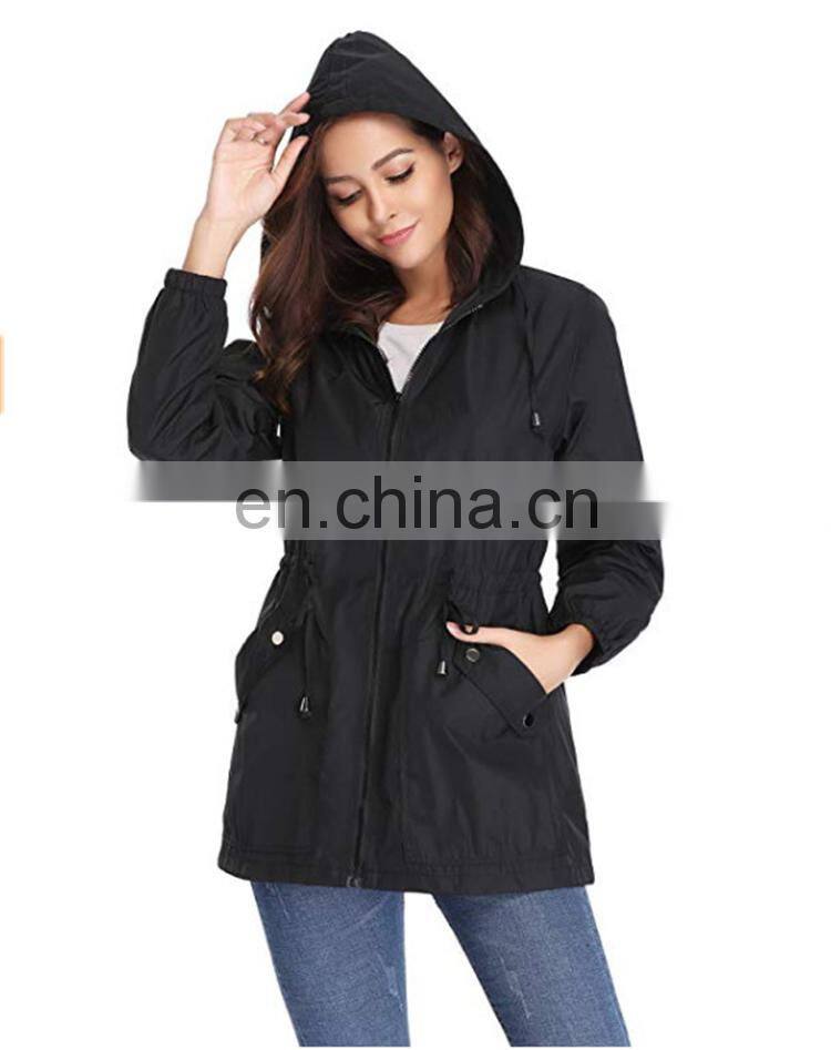 Wholesale custom brand womens jackets denim outdoor waterproof down jacket custom hoodies plus size coat