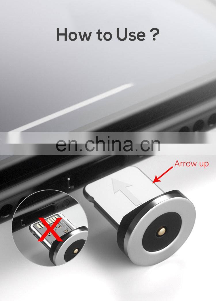 Wholesale Magnetic Fast Charging USB Cable Flowing Light Phone Accessories Data Cables