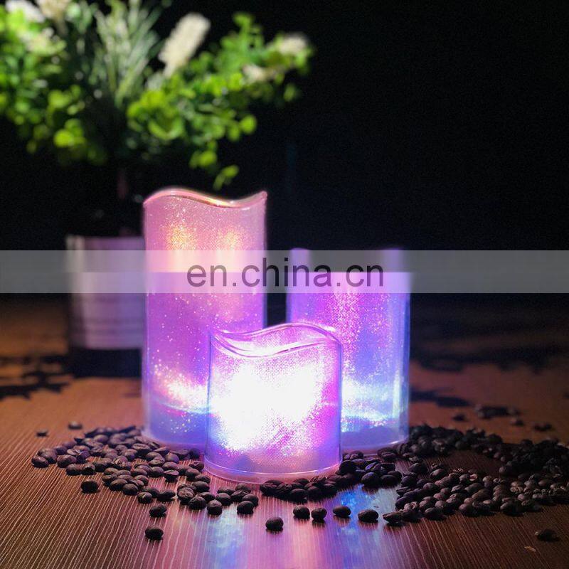 Hot selling safety pillar candle plastic led candle led flameless candle
