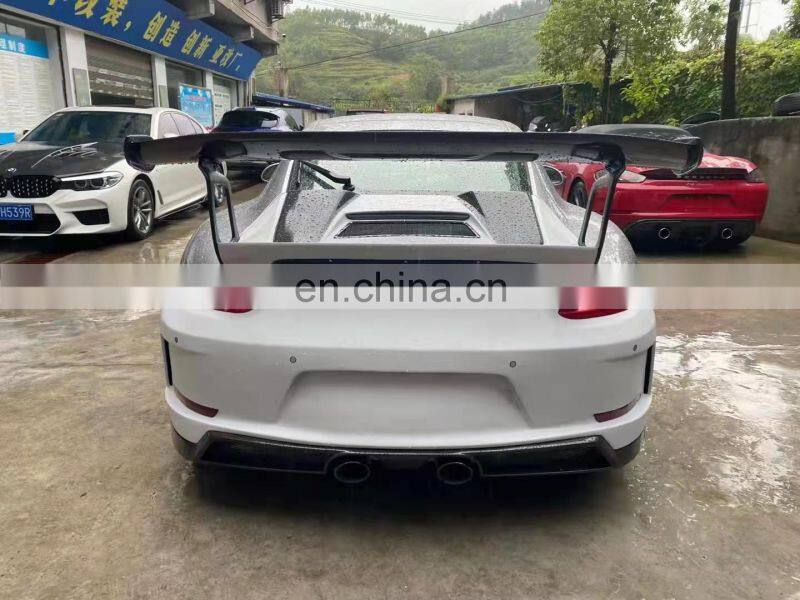 Runde FRP Or Half Carbon For Porsche 911-991.2 Upgrade GT3RS Style Body Kit Front Rear Bumper Lip Side Skirt Fender Hood Spoiler