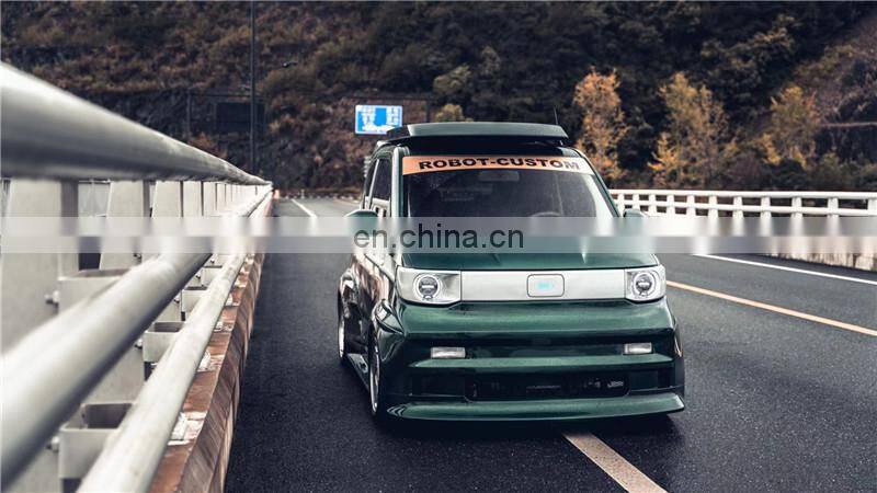 Runde Newest For Wuling Hongguang Mini Modified Robot Style Body kit Front Rear bumpers Hood Wheel Eyebrow Appearance