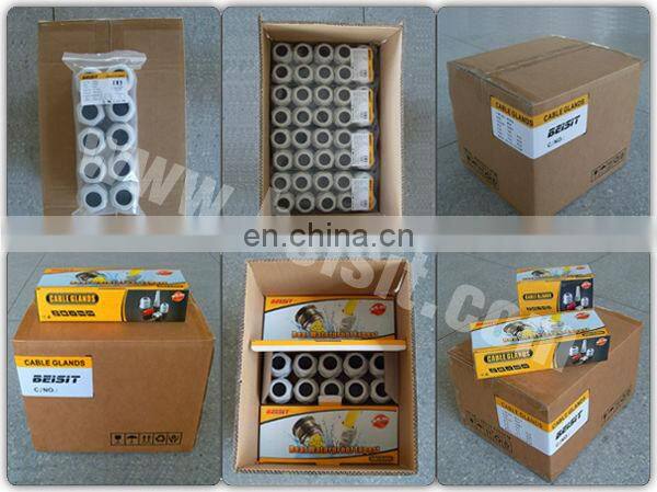 IP68 Nickel Plated Copper Cable Gland 4 to 8mm