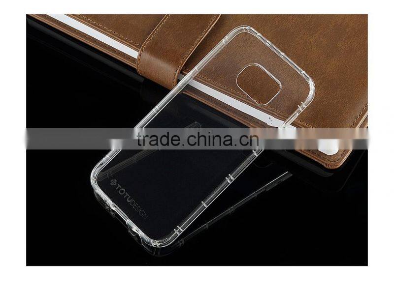 TOTU Newest transparent TPU phone case for SAM S7/S7 edge