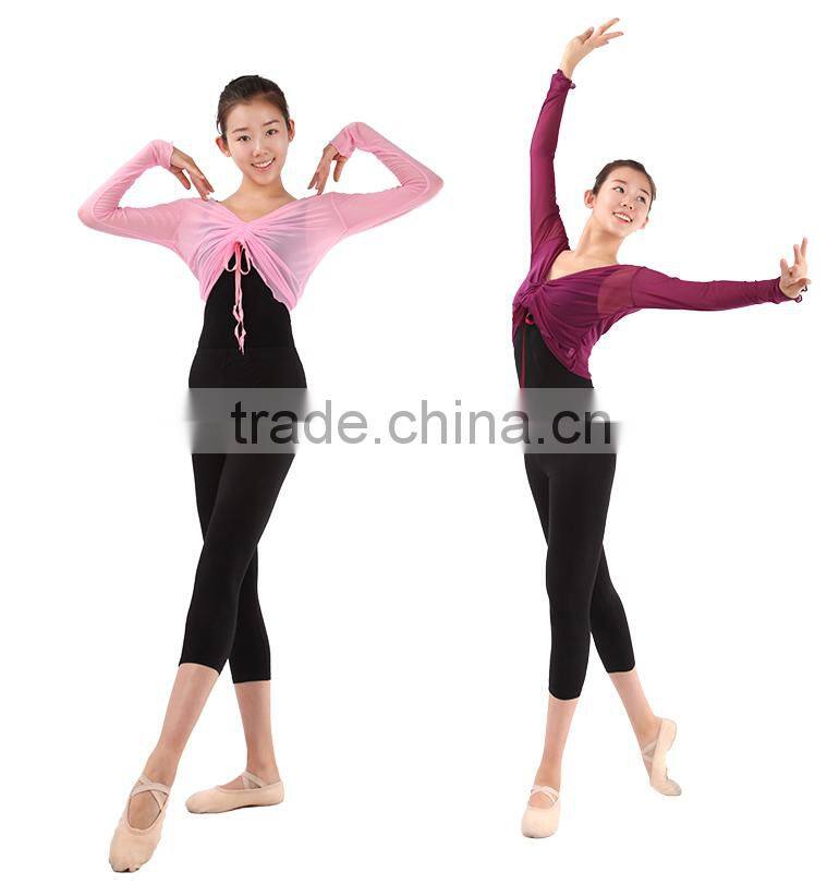 (WE01098) Dance Mesh Tops, Ballet Warm Up, Dance Warm Up