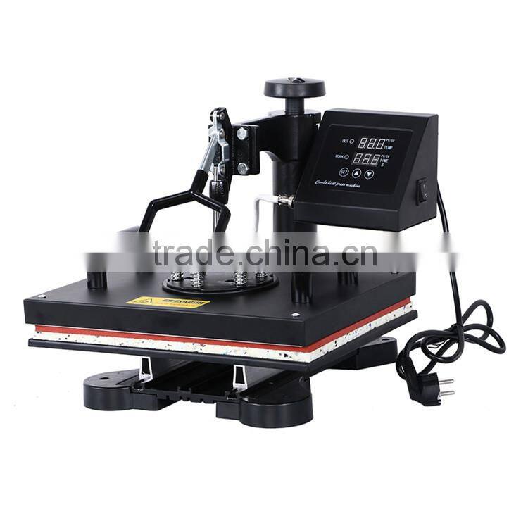 the best quality semi automatic shaking head heat press transfer machine