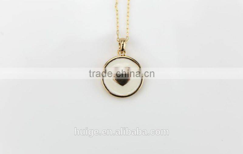 Fashion Jewellery Hot Sales Gold Plated Yiwu Brass Chain Pendant Necklace
