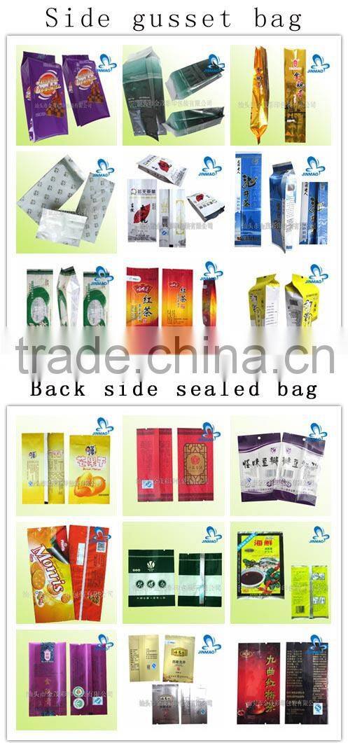 Custom printed plastic bags heat seal with zipper