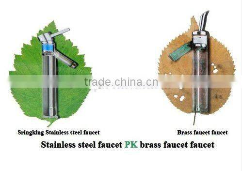 Deck mounted stainless steel type of water tap