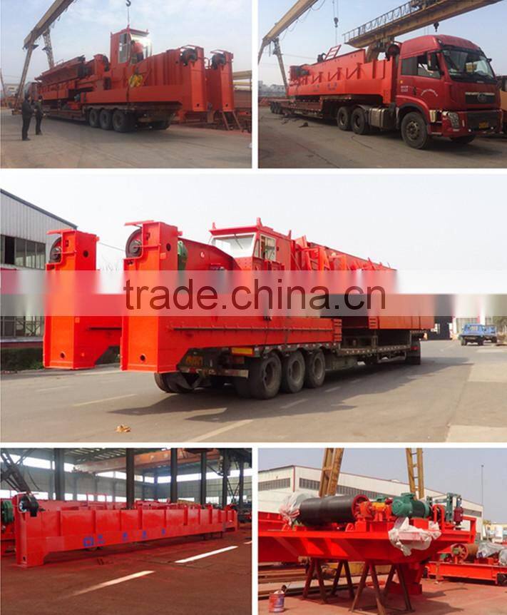 Mobile Rail-Way Double Trolley Overhead Crane For Lifting goods