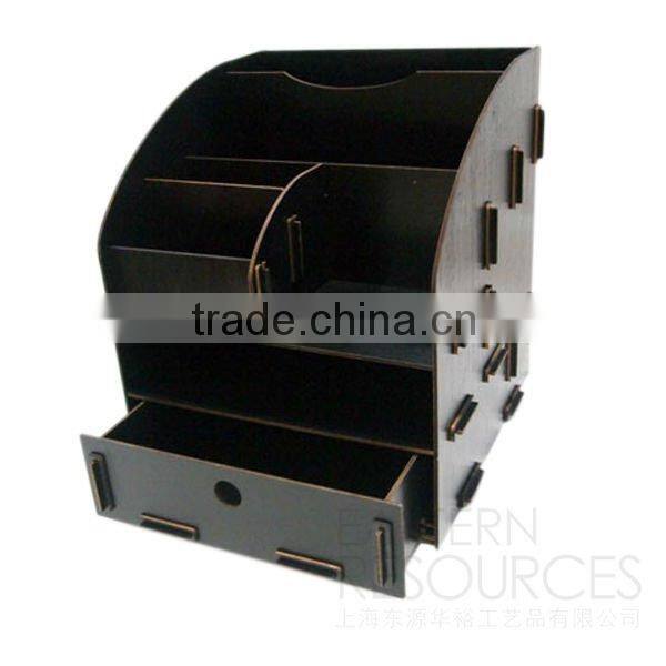 DIY Wood Desk Stationery Holder