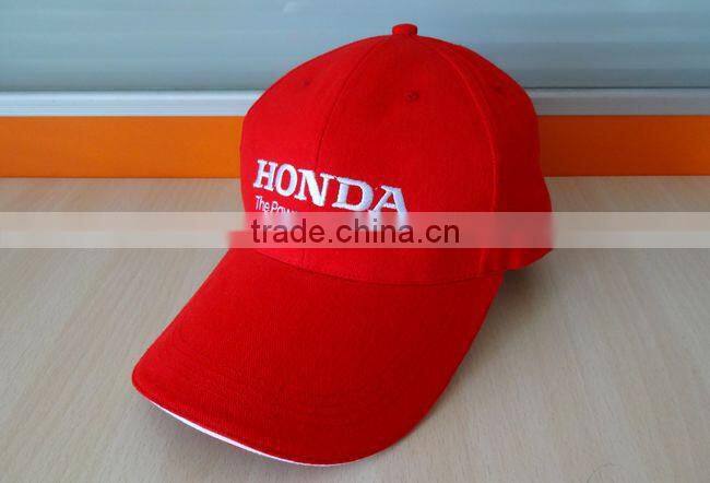 red brush cotton promotion cap for advertisment