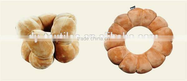 Flower design doughnut shape soft practical designer pillow