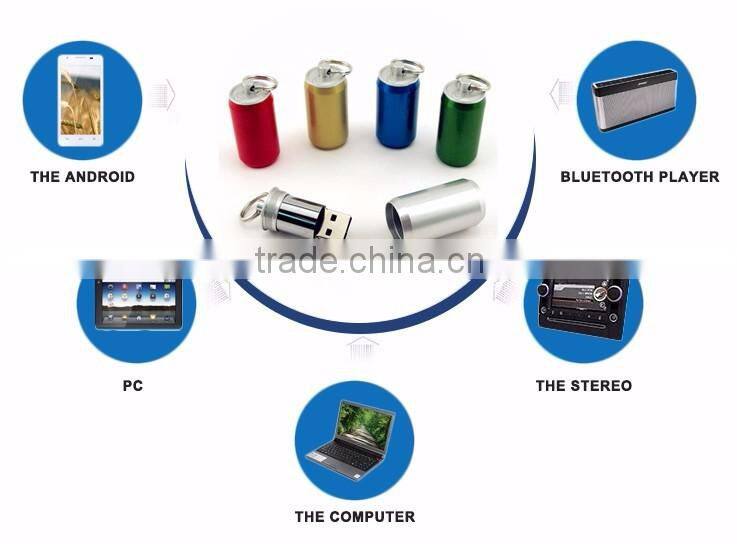 portable slim metal usb stick cola can 4g/8g usb disk