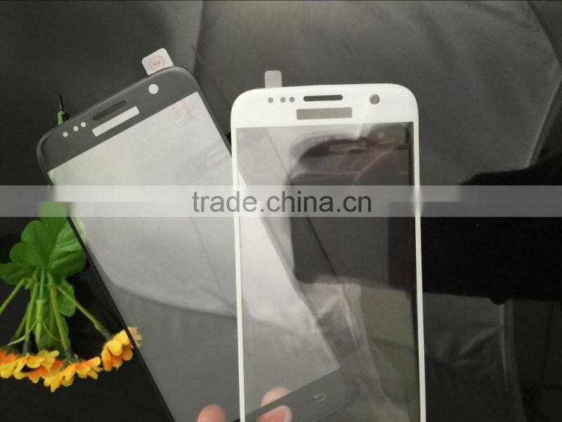 0.33mm 3D Silk-printed tempered glass screen protector for samsung S7 tempered glass