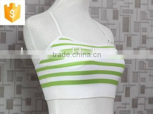 Girls Seamless Underwear, Seamless Bra, Shadow Stripe Underwear for Young Lady