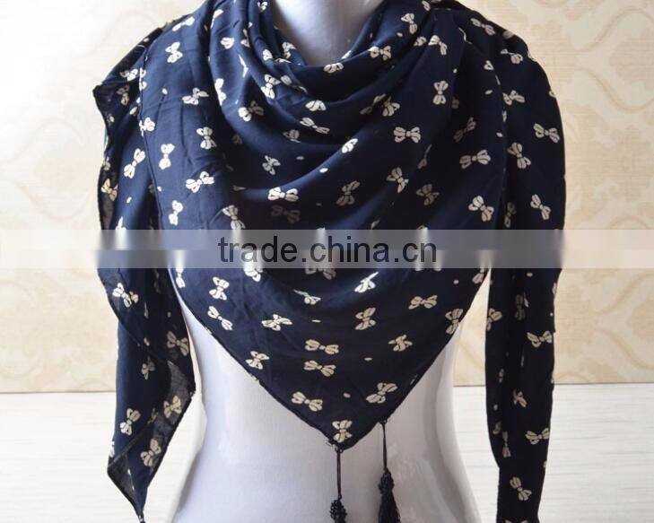 New Designs Printed Cotton Square Head Scarf