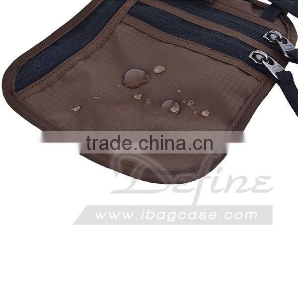 Travel Neck Wallet Passport Holder with RFID Blocking for Credit Cards