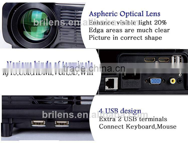 Brilens hot sale LCD LED 2500lumens best projector mobile phone china/pocket projector 3d without glasses