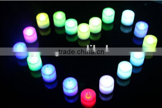 New Flickering 12 Flicker Light Flameless LED Tealight Tea Candles Wedding Light romantic and fancy atmosphere candle light