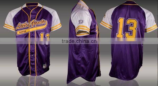 Full button custom baseball jersey for sale