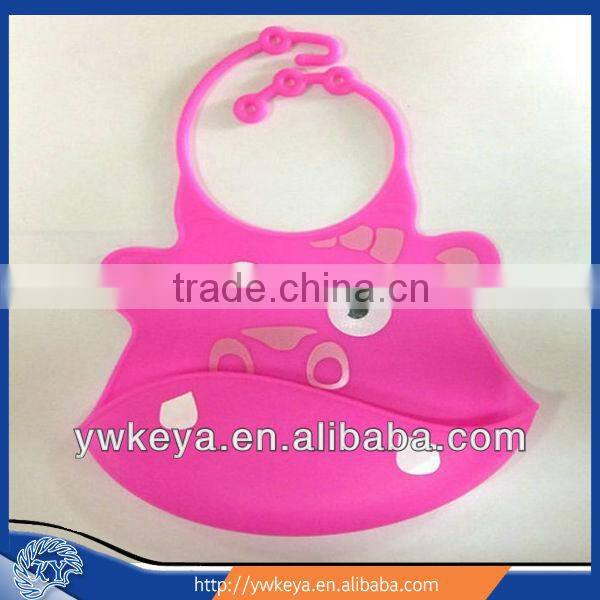 New design multi styles cartoon cute animal shape baby silicone bibs