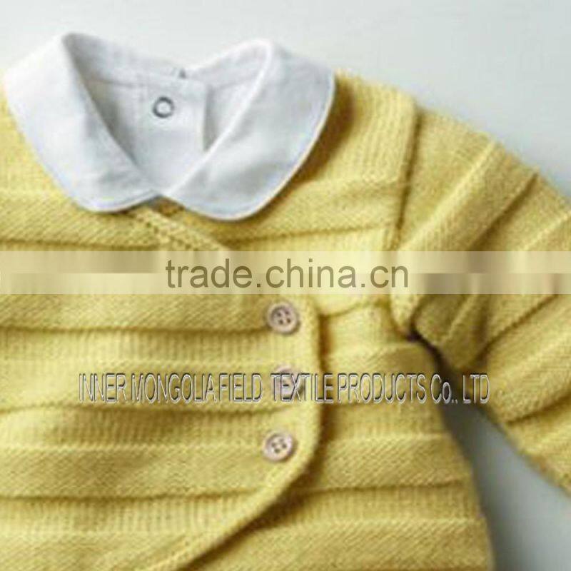 Infant Cashmere Cute Little Yellow Cardigan