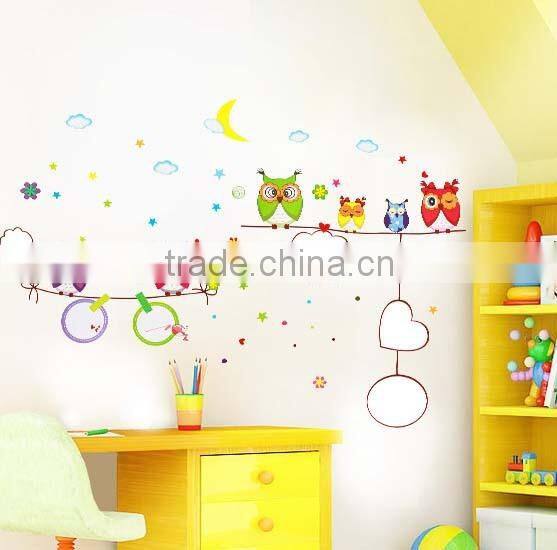 ALFOREVER big size whiteboard owl tree sticker,owl tree decals,owl decals