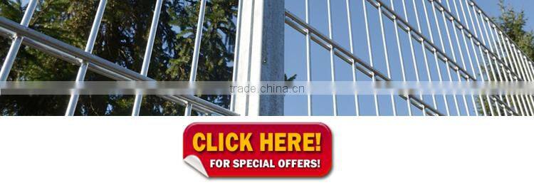 High Quality PVC Coated Flat Double Wire Fence / Rigid Panel Mesh Fence