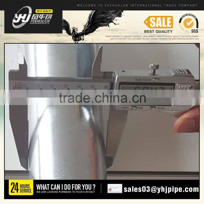Tianjin Yuehuajun TSX_G3048 galvanized steel pipe for greenhouse frame