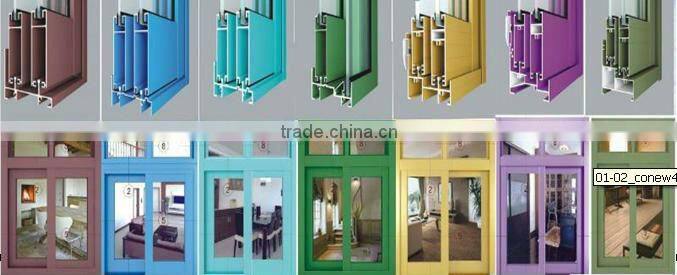 China good quality and competived price aluminium doors /glass curtain wall /garage door/office partition and aluminum windoow