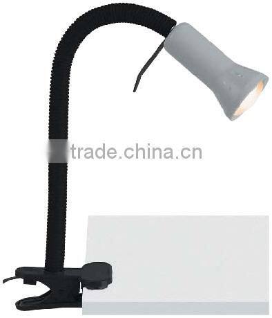 blue color clip desk lamp reading lamp,bedroom reading lamp suit for LED