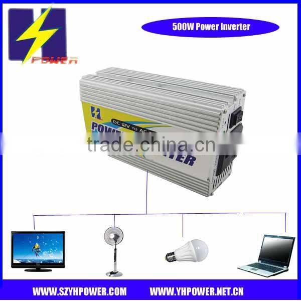 500w 12v to 110v coinverter for solar,home and car use