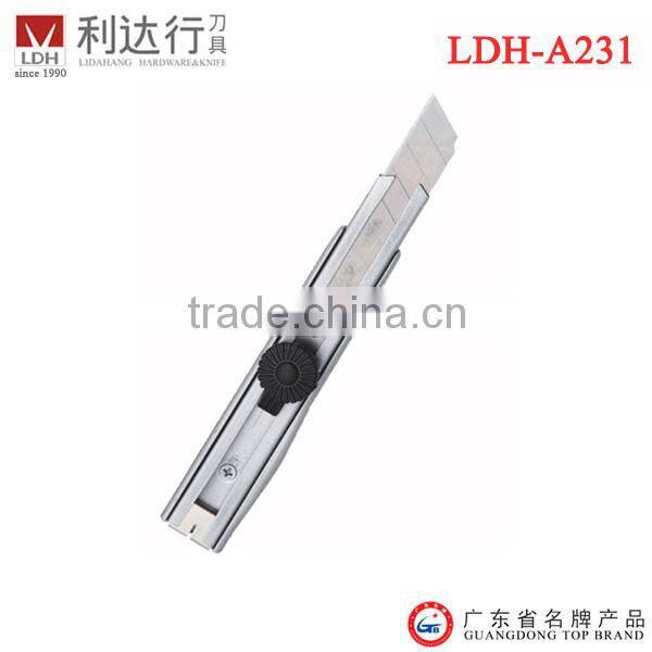 { LDH-B231 } New model quick change utility knife with safety screw