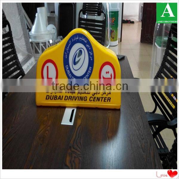 Advertising light box for car/taxi