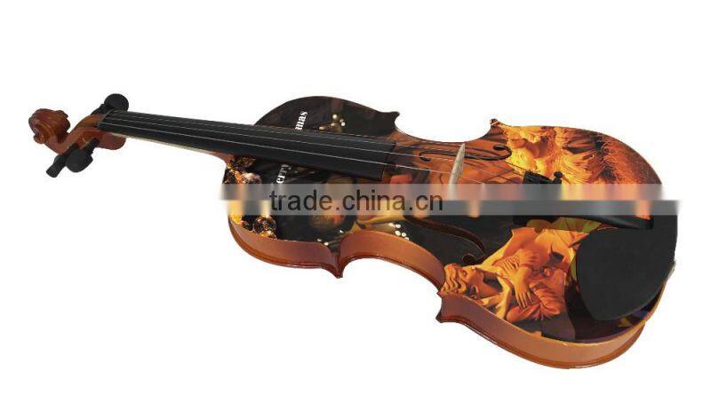 Christmas Theme Art Violin Style Ornament