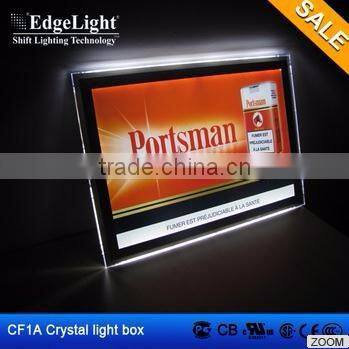 Edgelight AF50 aluminum high quality frameless textile LED light box which made in Shanghai