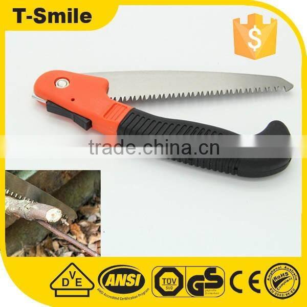 180MM 65mn steel Hand garden folding saw with black handle