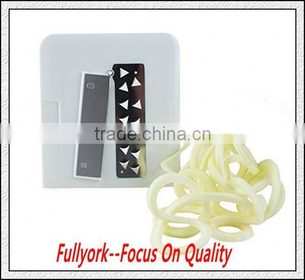 Multi Functional Hurry Slicer Hand Vegetable Chopper Slicer Manual Twista Chopper Tri-blade Plastic Spiral Vegetable Slicer