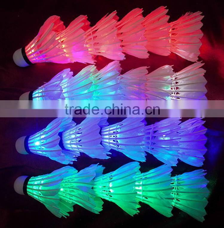 Colorful LED Shuttlecock Badminton for outdoor fun