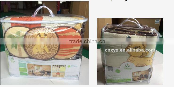 2016 New Fashion 100%Cotton Crib Bedding Set Mada Forest Baby Boy bedding Set