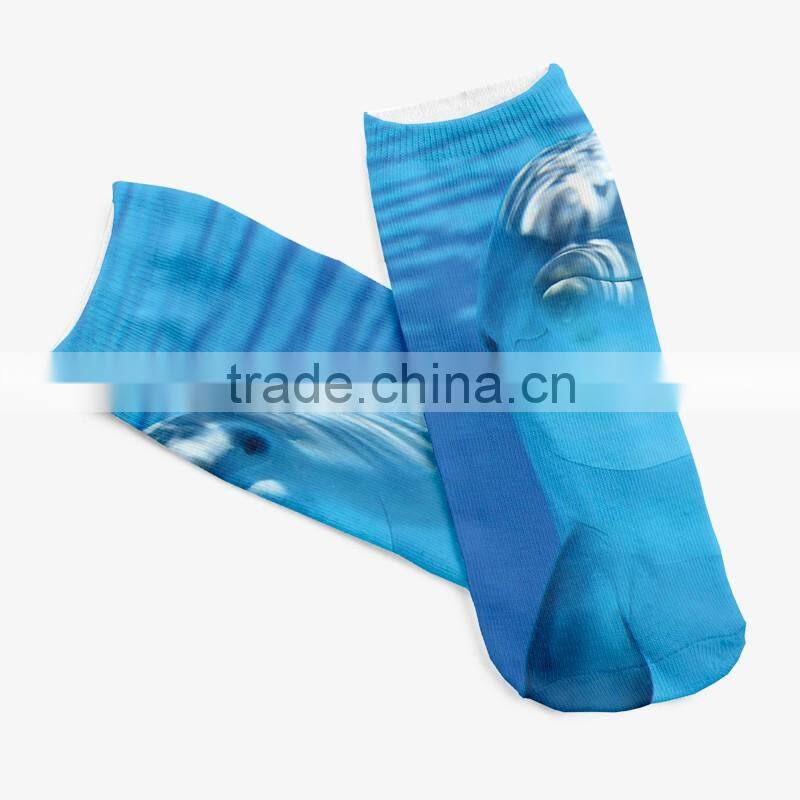 high quality animals 3d digital full print colorful men ankle socks gay