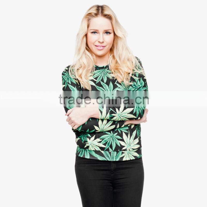 hot sale good quality 3D custom all over sweatshirt printing
