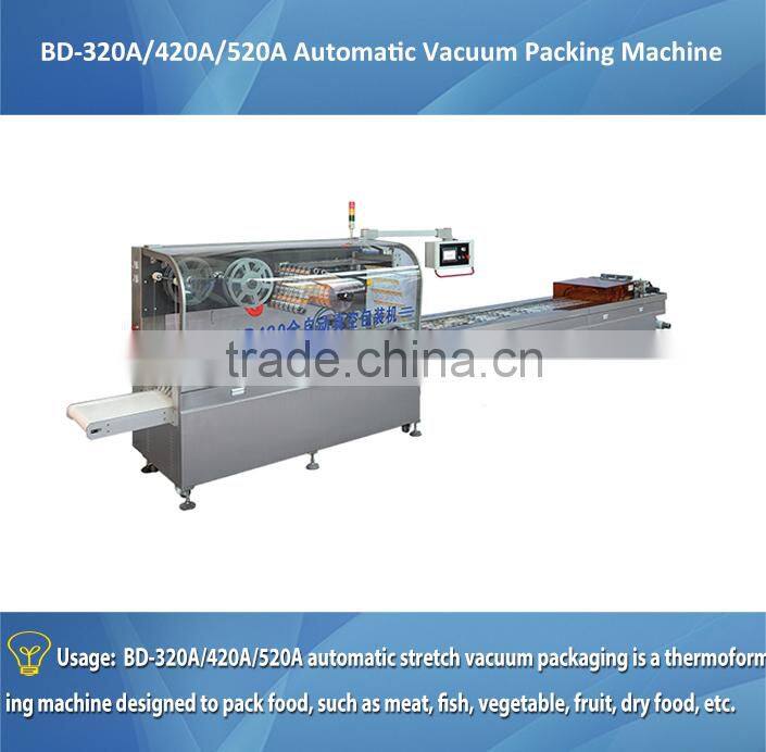 BD-420 Gas Flushing Automatic Thermoforming Vacuum Packing Machine /Sausage Thermoformer Packager
