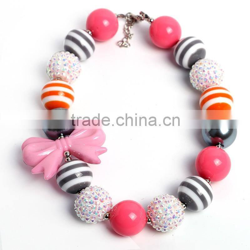 chunky bead necklace baby 2016 jewelry necklace kids necklace wholesale