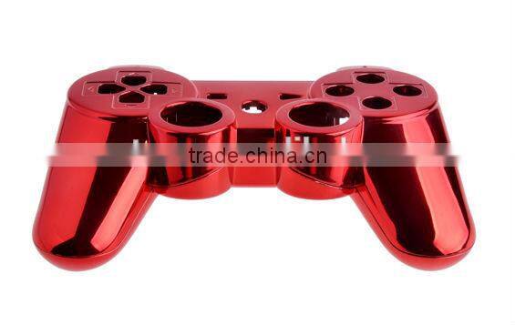 Custom Red Chrome Shell for PS3 Chrome Housing for Playstation 3 Controller Full Shell Plus Full set Buttons