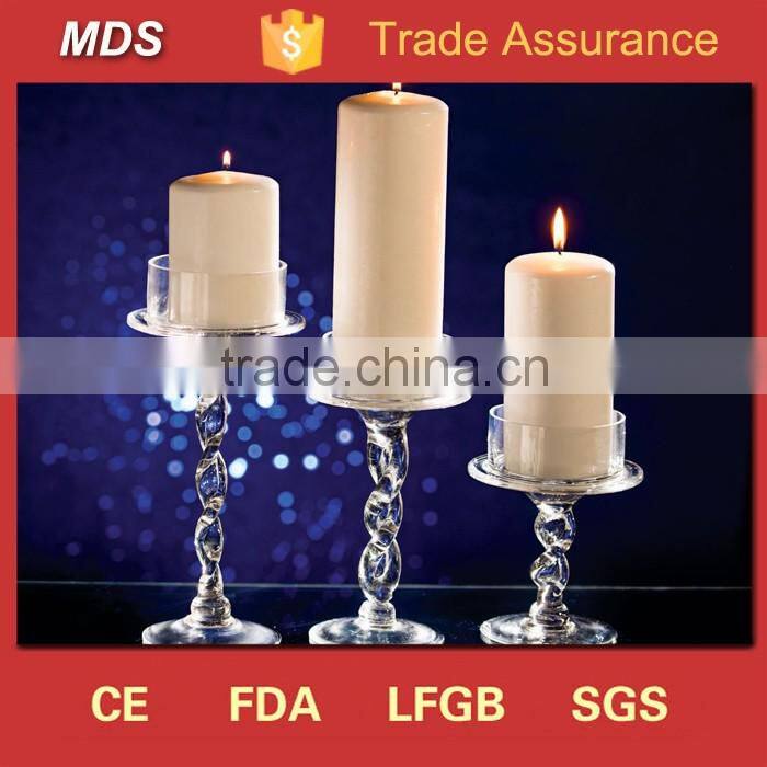Gorgeous wedding glass cheap tall candlesticks