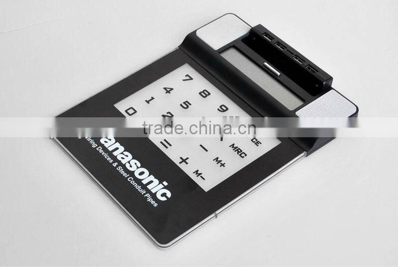 Electronic multifunctional mousepad with usb hub