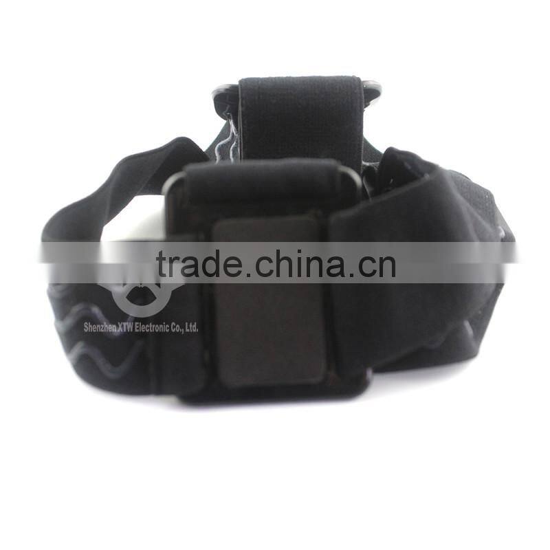 Elastic Adjustable Head Strap For GoPro Hero 3+/3/2/1, with anti-slide glue like original one, with storage bag GP23