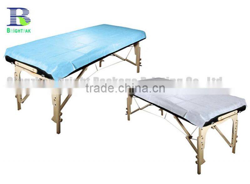 Disposable Medical Paper Bed Sheets for hospital ,paper and PE film laminated examination Table Couch Cover Paper