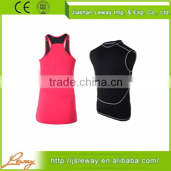 new top 2015 women wholesale custom top men sport yoga slim wear